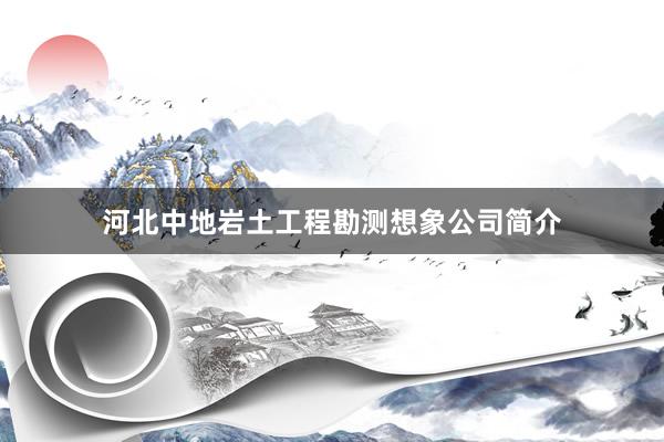 河北中地岩土工程勘测想象公司简介
